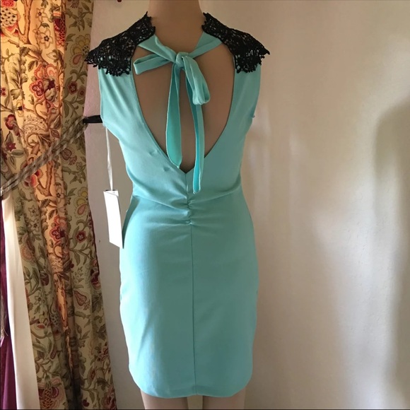 Cocktail dress Mint color  size Small - Picture 2 of 3